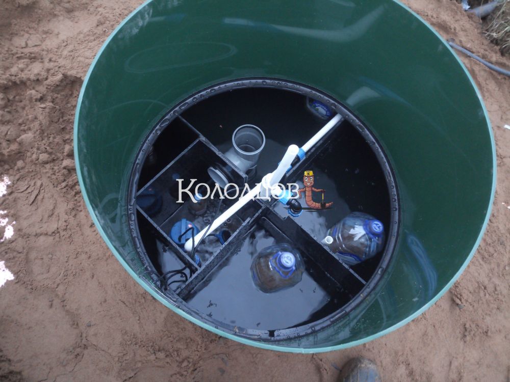Наши работы: Евролос Био 5 с подводом воды и сборкой, Келколово, апрель 2020